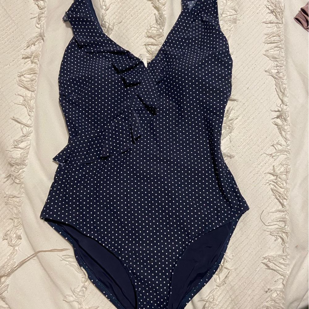 One piece polka dot swimsuit